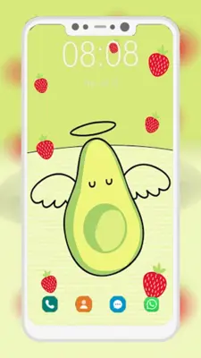 Cute Avocado Wallpapers android App screenshot 0