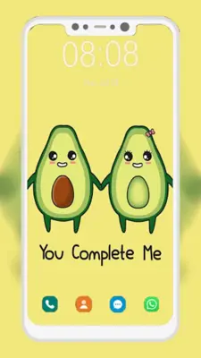 Cute Avocado Wallpapers android App screenshot 1