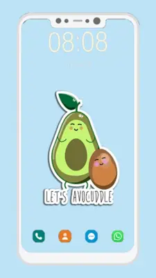 Cute Avocado Wallpapers android App screenshot 3