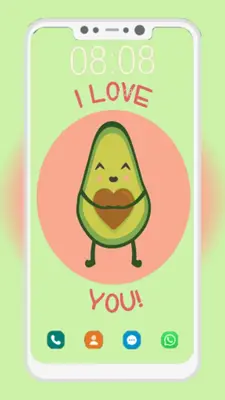 Cute Avocado Wallpapers android App screenshot 5